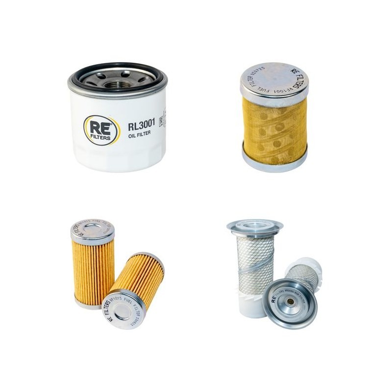 HANIX H 22 A/B Filter Service Kit Air Oil Fuel Filters w/Mitsubishi S3L2E Eng. SN  -H2200200