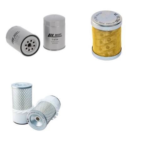 HANIX H 24 Filter Service Kit Air Oil Fuel Filters w/Mitsubishi K3E Eng.
