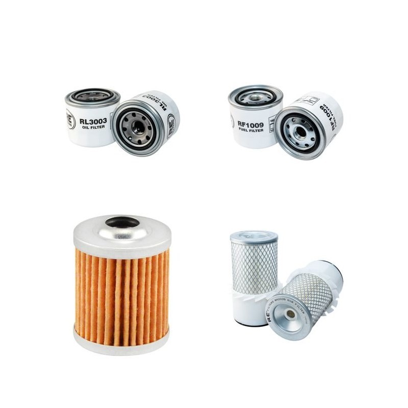 HANIX H 35 A Filter Service Kit Air Oil Fuel Filters w/ISUZU 3LD1 Eng.