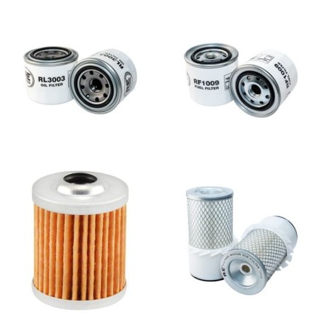 HANIX H 35 A Filter Service Kit Air Oil Fuel Filters w/ISUZU 3LD1 Eng.