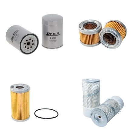 HANIX H 45 Filter Service Kit w/Mitsubishi Eng. Air, Oil, Fuel Filters
