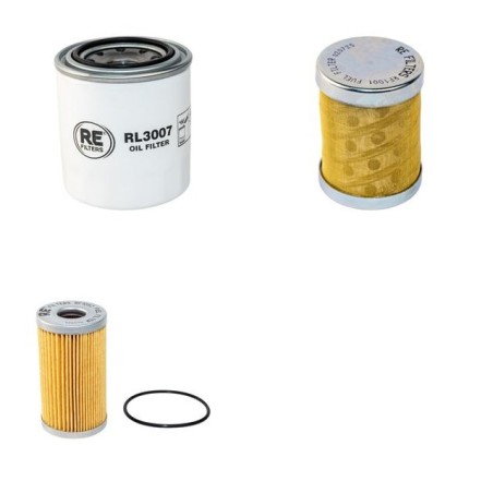 HANIX H 50 C Filter Service Kit Air Oil Fuel Filters w/Mitsubishi K4N-Y2NSA Eng. SN  H5000451-