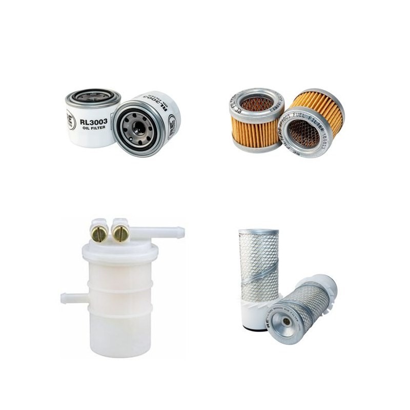 HANIX N 21 SS Filter Service Kit Air Oil Fuel Filters w/Mitsubishi K4E Eng.