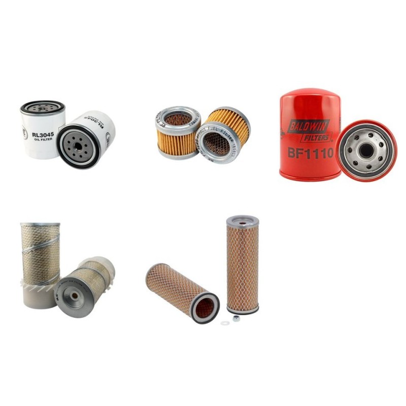 HANIX SB 45 Filter Service Kit Air Oil Fuel Filters w/Mitsubishi  Eng.