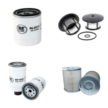 HAULOTTE H 14 TX Filter Service Kit Air Oil Fuel Filters w/Deutz F2L1011F Eng.
