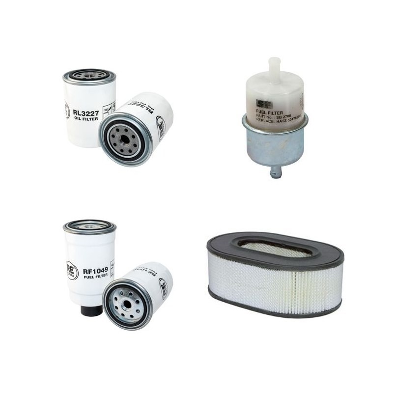 HAULOTTE H 18 SDX Filter Service Kit Air Oil Fuel Filters w/HATZ  Eng.