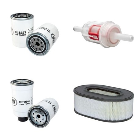 HAULOTTE H 18 SX Filter Service Kit Air Oil Fuel Filters w/HATZ 2L41C Eng.