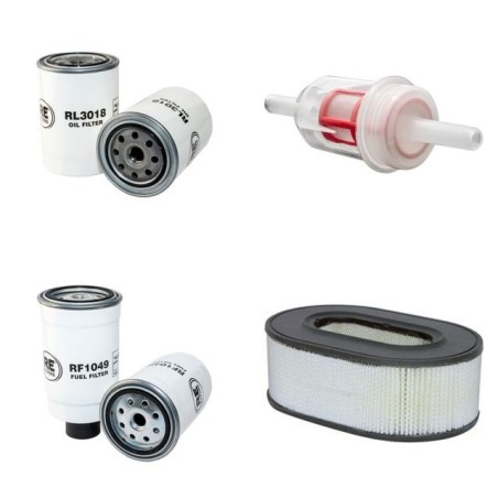 HAULOTTE HA 16 D Filter Service Kit Air Oil Fuel Filters w/HATZ 2L40C Eng.