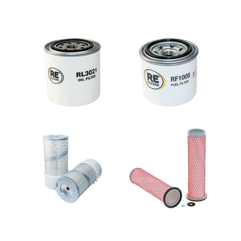 Hayter T424 Mower Filter Service Kit/ w/ Kubota Engine Air/ Oil/ Fuel Only
