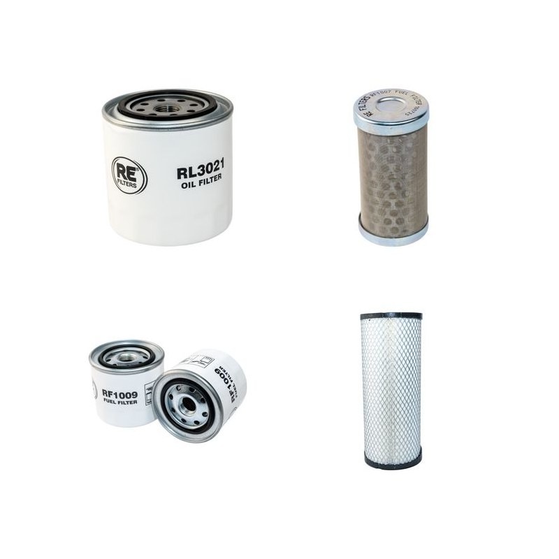 HELI CPCD 25 GREEN Filter Service Kit Air Oil Fuel Filters w/Kubota V2403 Eng.