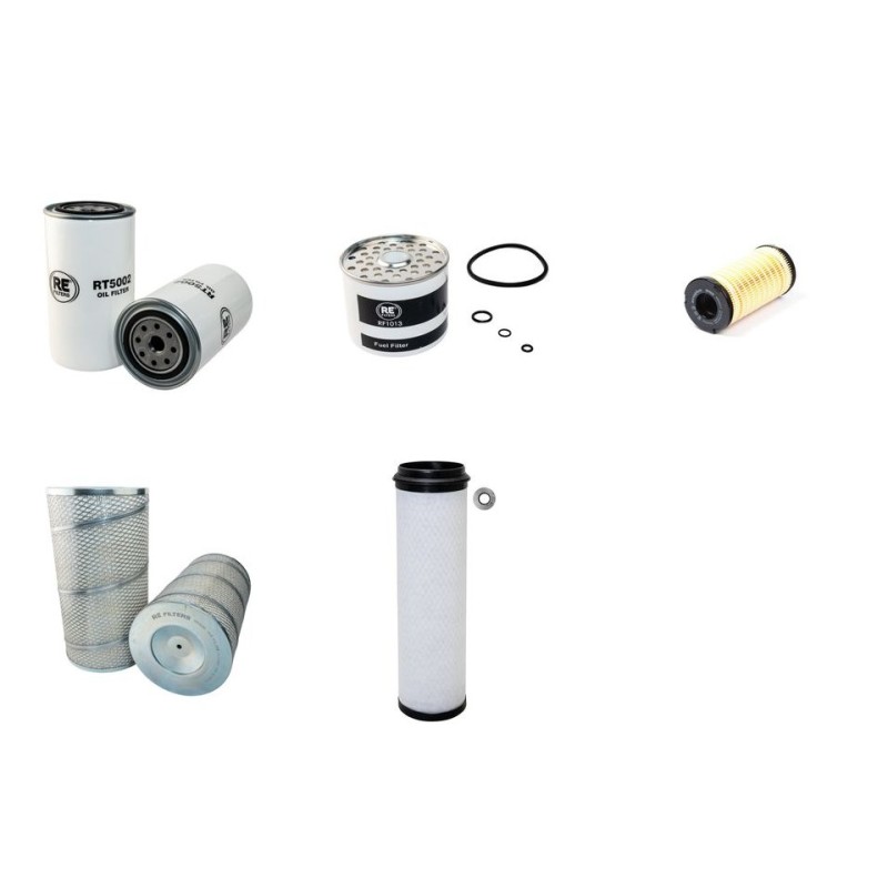 HEMAS FARMER 220 CS Filter Service Kit Air Oil Fuel Filters w/Perkins 1104C-44TA Eng.   YR  2006-