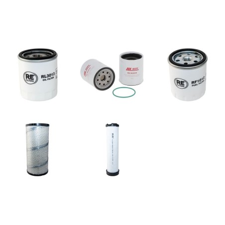 ATLAS AR 65 Filter Service Kit Air Oil Fuel Filters w/Deutz BF4L1011FT Eng.   YR  2002-