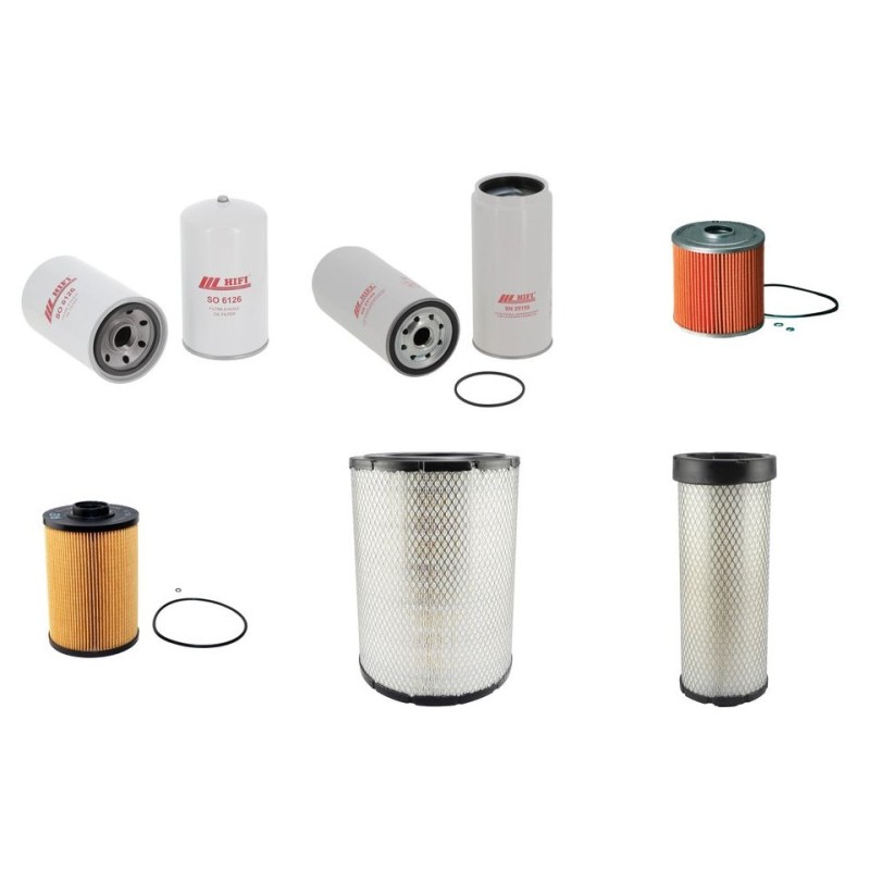 HIDROMEK HMK 140-W3 Filter Service Kit w/Mitsubishi 4M50 Eng.   YR  2012-