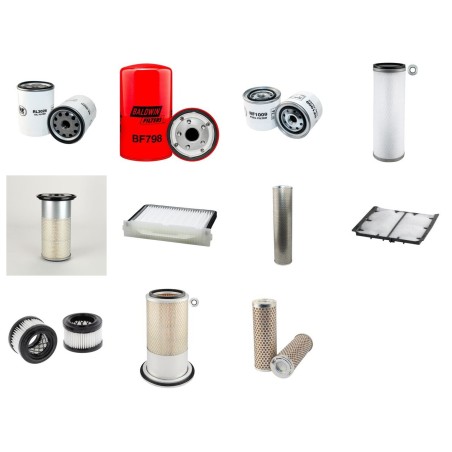 HITACHI EX 100-5 Filter Service Kit w/Isuzu 4BG1 Eng.