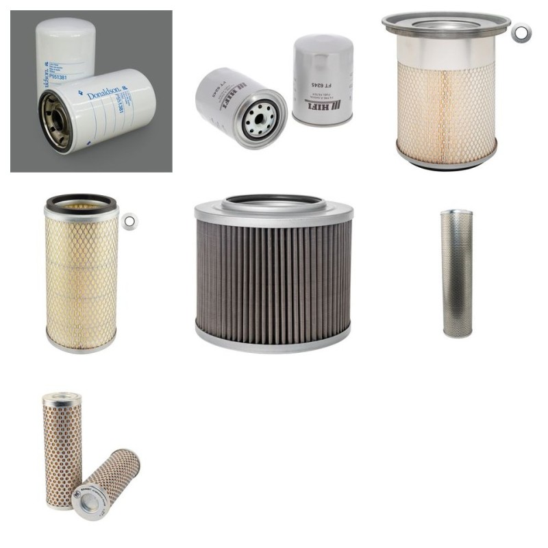 Filter Kit For Hitachi EX 160 Filter Service Kit with Isuzu Engine