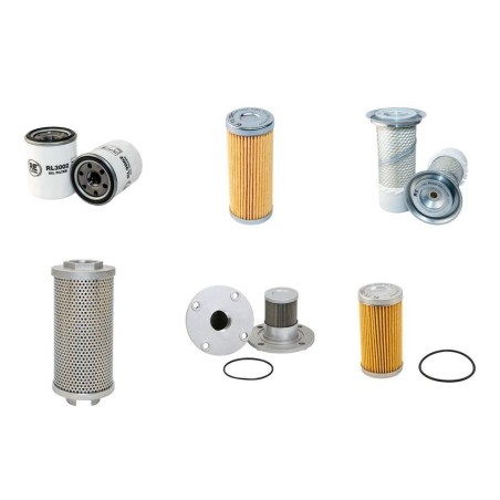 Filter Kit For Hitachi EX25 Filter Service Kit w Isuzu 3KR1 2 Engine Serial No 00175-