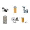 Filter Kit For Hitachi EX25 Filter Service Kit w Isuzu 3KR1 2 Engine Serial No 00175-