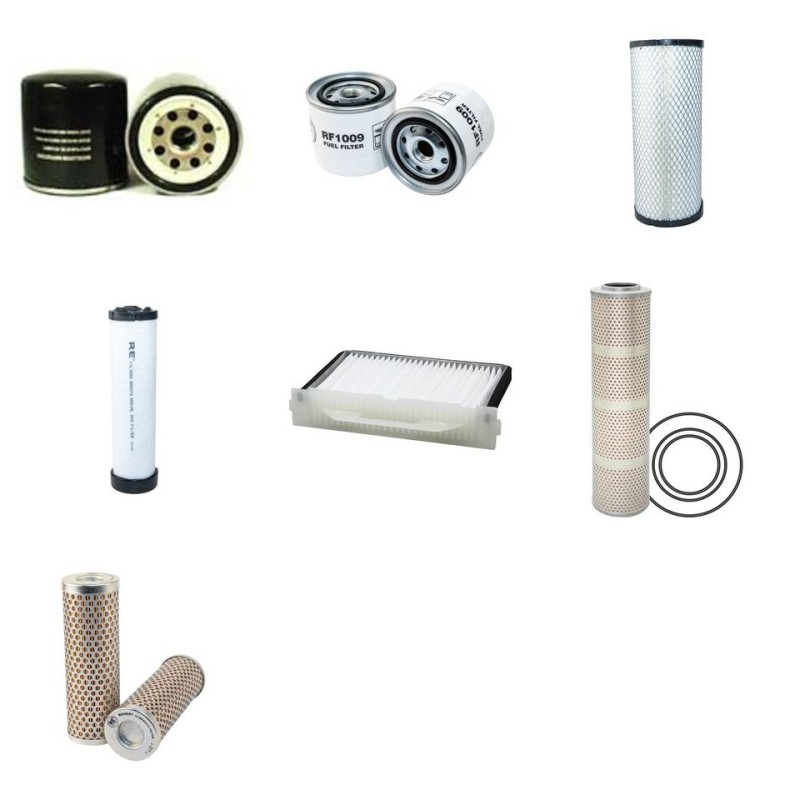 Filter Kit For Hitachi EX 75 US-7 Filter Service Kit with Isuzu 4Jg1 Engine