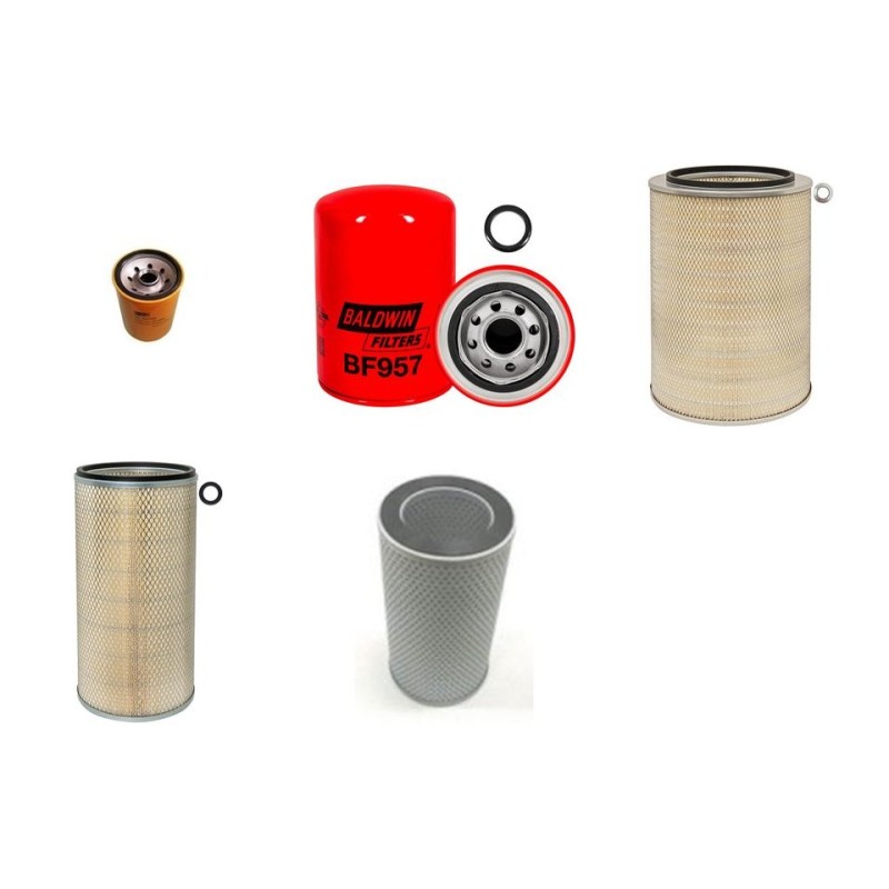 Filter Kit For Hitachi LX 450-7 Filter Service Kit with Mitsubishi S6A3-Y2TAA Engine  Year 2007-