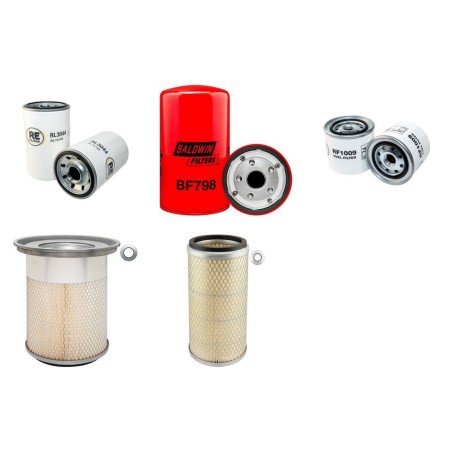 HITACHI ZX 130 Filter Service Kit Air Oil Fuel Filters w/ISUZU CC-4BG1TC Eng. SN  -60137 YR  2003-