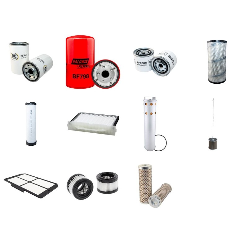 Filter Kit For Hitachi ZX 160 LC Filter Service Kit with Isuzu Engine  Year 2005-