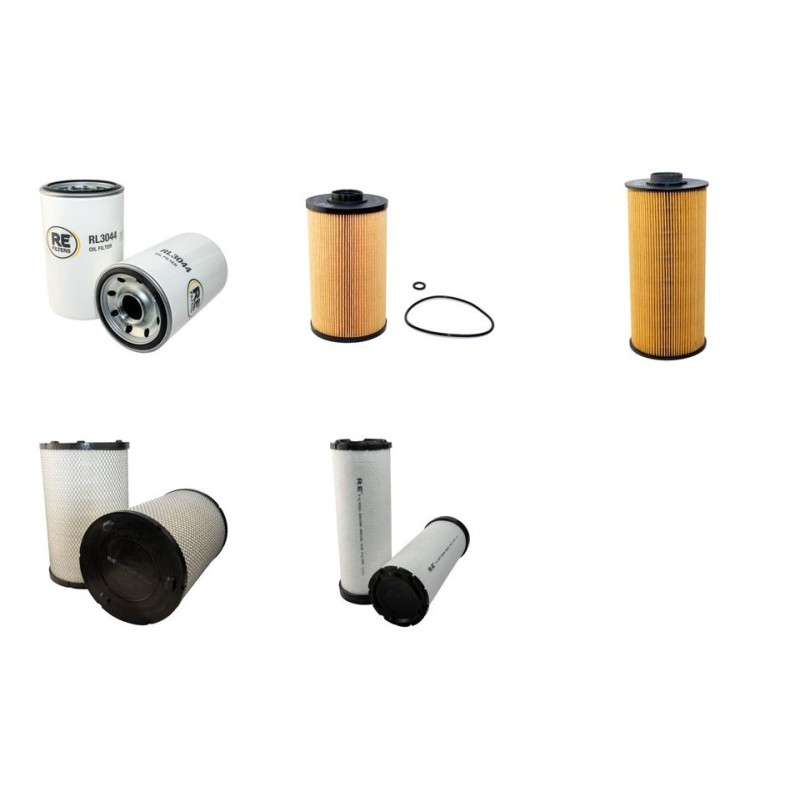 HITACHI ZX 200-3/LC-3 Filter Service Kit Air Oil Fuel Filters w/ISUZU AH-4HK1XYSA-02 Eng. SN  200001- YR  2006-