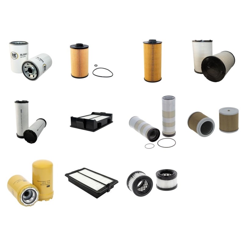 HITACHI ZX 240-3 Filter Service Kit w/Isuzu Ah-4Hk1Xysa-01 Eng. SN 200001-2006-