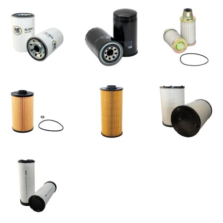 HITACHI ZX 250 LC-5 Filter Service Kit Air Oil Fuel Filters w/ISUZU  Eng. SN  HLMDCA YR  2012-