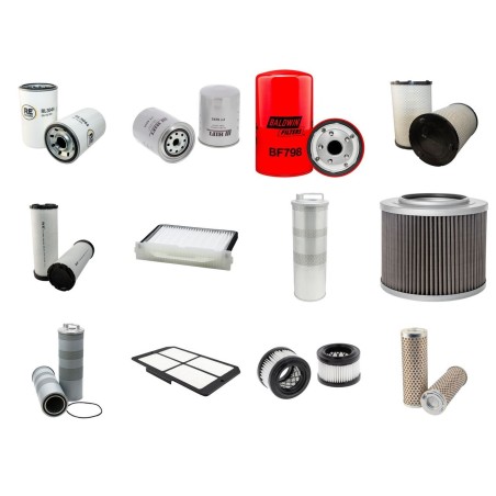 HITACHI ZX 270 LC Filter Service Kit w/Isuzu 6Bg1T-Ra02 Eng. 2003-