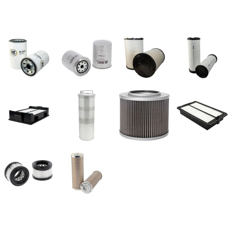 HITACHI ZX 280 LCN Filter Service Kit w/Isuzu Cc6Bg1 Eng. 2005-