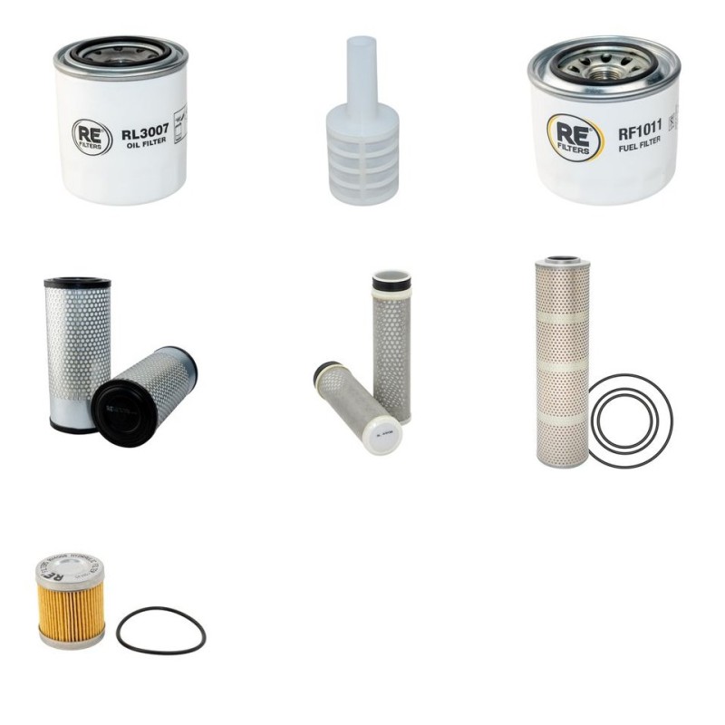 Filter Kit For Hitachi ZX 33 U-5 A Filter Service Kit with Yanmar 3TNV88 Engine  Year 2014
