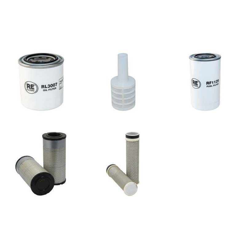 HITACHI ZX 65 USB-5A Filter Service Kit Air Oil Fuel Filters w/Yanmar 4TNV94-ZWHB Eng.   YR  2014