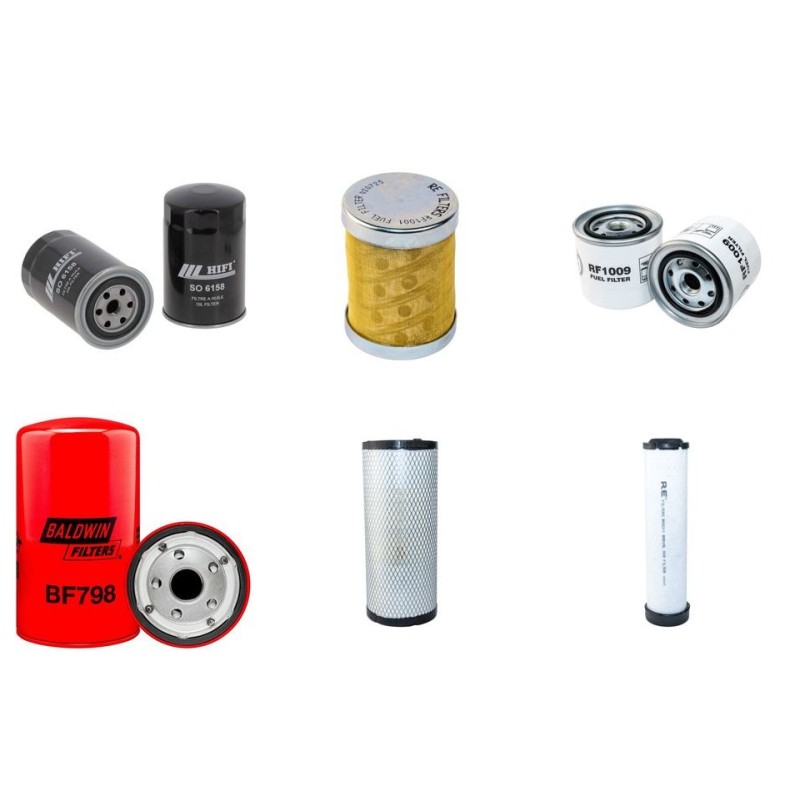 Filter Kit For Hitachi ZX 85 US-3 Filter Service Kit Air Oil Fuel Filters with Isuzu AU-4LE2XYSA-01 Engine Serial No 60001- Year