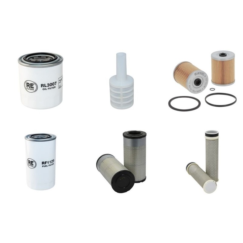 HITACHI ZX 85 USB-5A Filter Service Kit w/Yanmar 4TNV94L Eng. Air, Oil, Fuel Filters