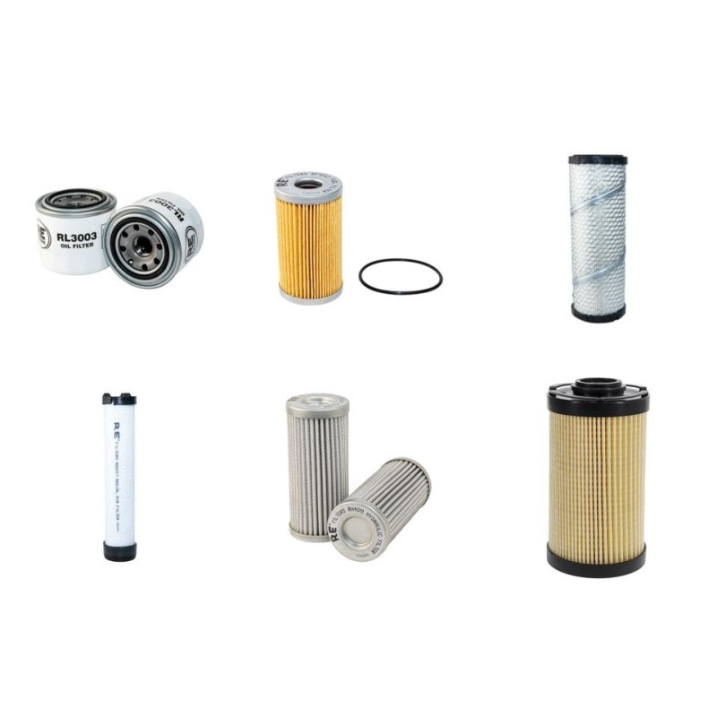 HOLMAC HZC 25 Filter Service Kit w/Kubota V1505 Eng. 2010-