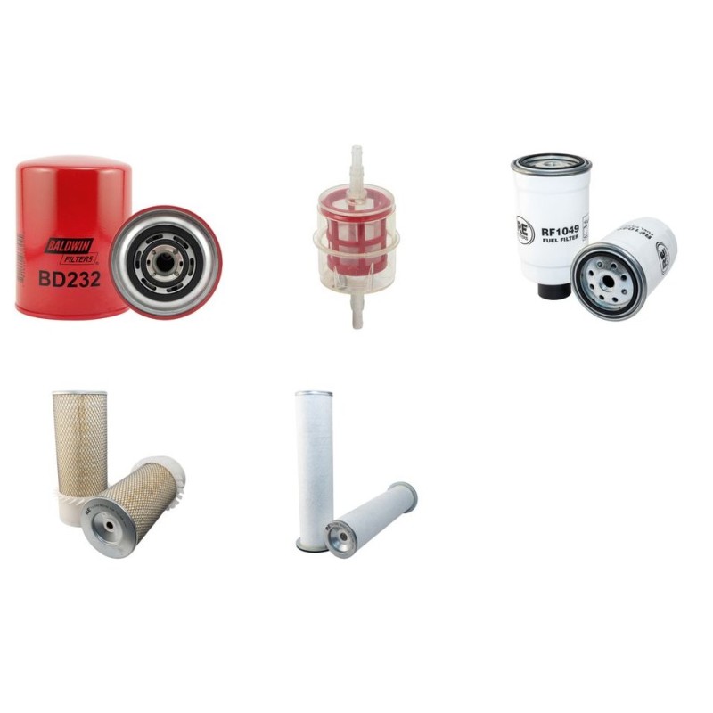 HSM 805 Filter Service Kit Air Oil Fuel Filters w/Iveco S8000 Eng.