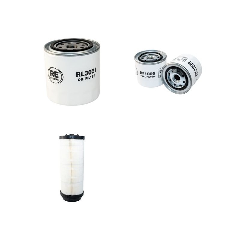 HUBTEX DQ 40 D Filter Service Kit Air Oil Fuel Filters w/Kubota V2003TE Eng.