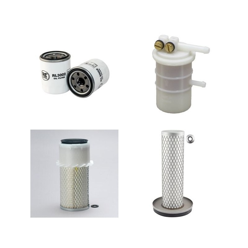 HUERLIMANN H 355 PRINCE Filter Service Kit Air Oil Fuel Filters w/Mitsubishi  Eng.