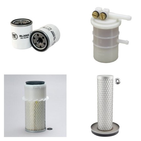 HUERLIMANN H 355 PRINCE Filter Service Kit Air Oil Fuel Filters w/Mitsubishi  Eng.