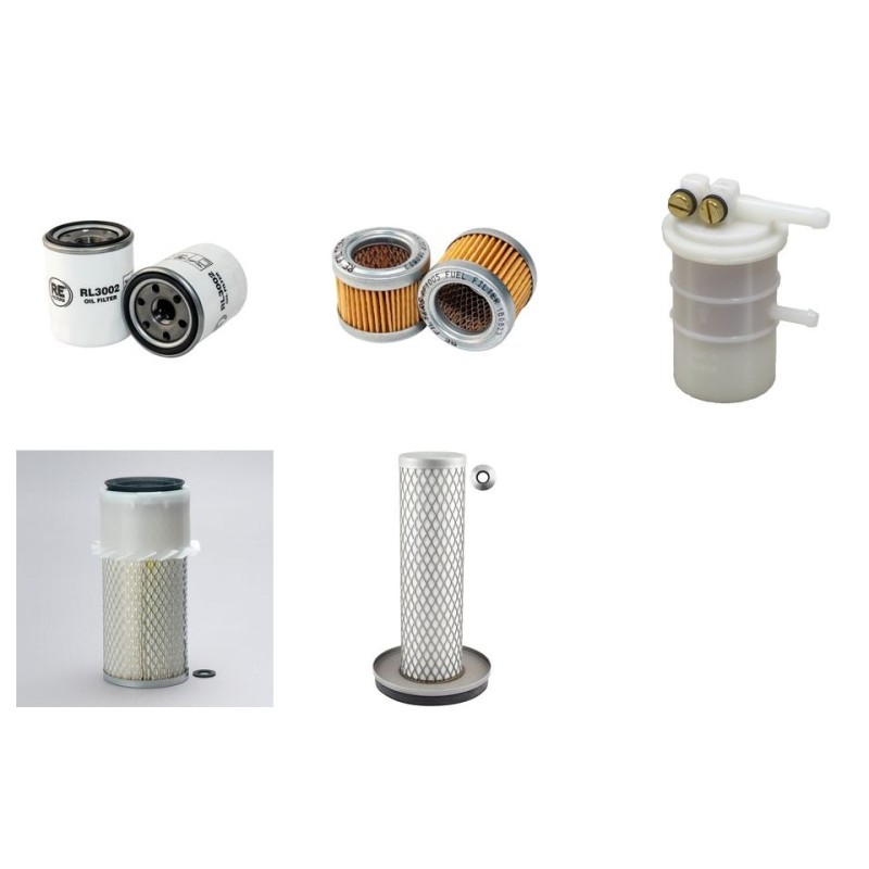 HUERLIMANN H 435 PRINCE Filter Service Kit Air Oil Fuel Filters w/Mitsubishi K4F-DT Eng.