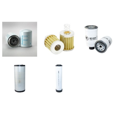 HUERLIMANN XA 606 TURBO Filter Service Kit Air Oil Fuel Filters w/SLH  Eng.