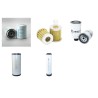 HUERLIMANN XA 606 TURBO Filter Service Kit Air Oil Fuel Filters w/SLH  Eng.