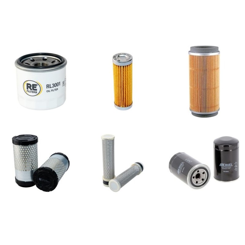 HUKI 100 H Filter Service Kit w/Kubota D722-Eb Eng.