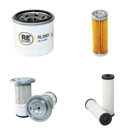 HUKI 160 R Filter Service Kit w/Kubota D722 Eng.