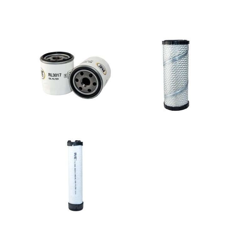 HUSQVARNA RIDER 21 PROFLEX II Filter Service Kit Air Oil Fuel Filters w/KAWASAKI FH641V Eng.   YR  2003-