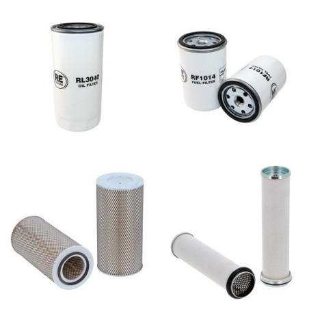 HYUNDAI DHY 120 KE/KSE Filter Service Kit w/HYUNDAI HY6A3L-DA-M Eng.
