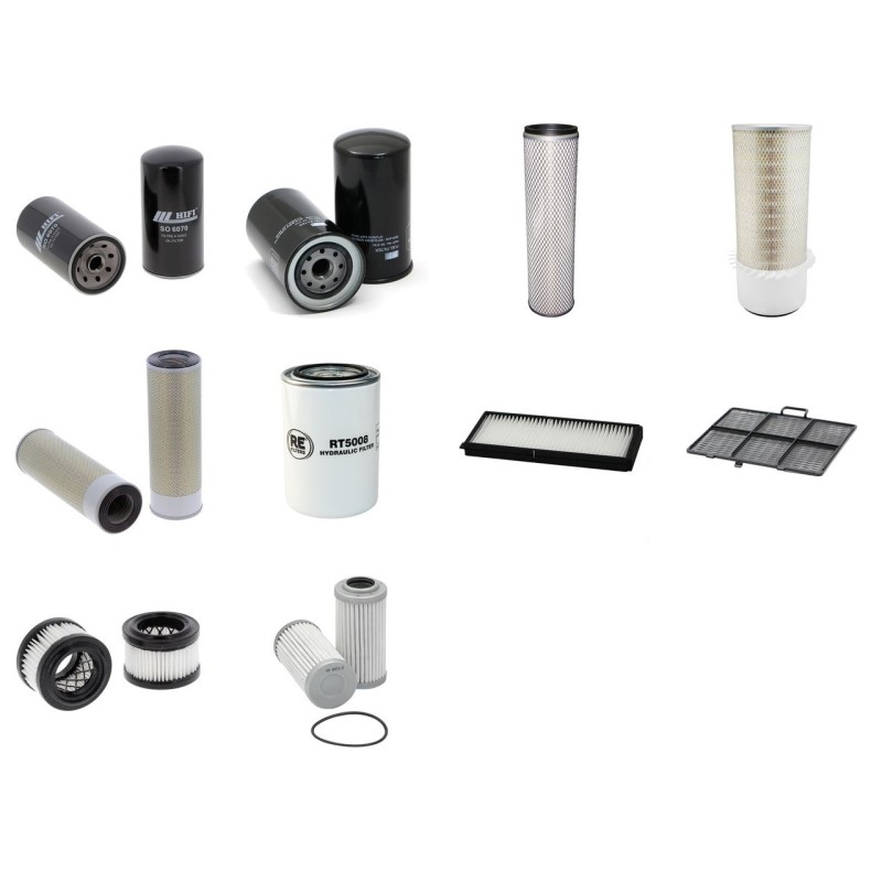 HYUNDAI R 110-7A Filter Service Kit w/Mitsubishi Do4Fd-Taatiii Eng. HP 72KW