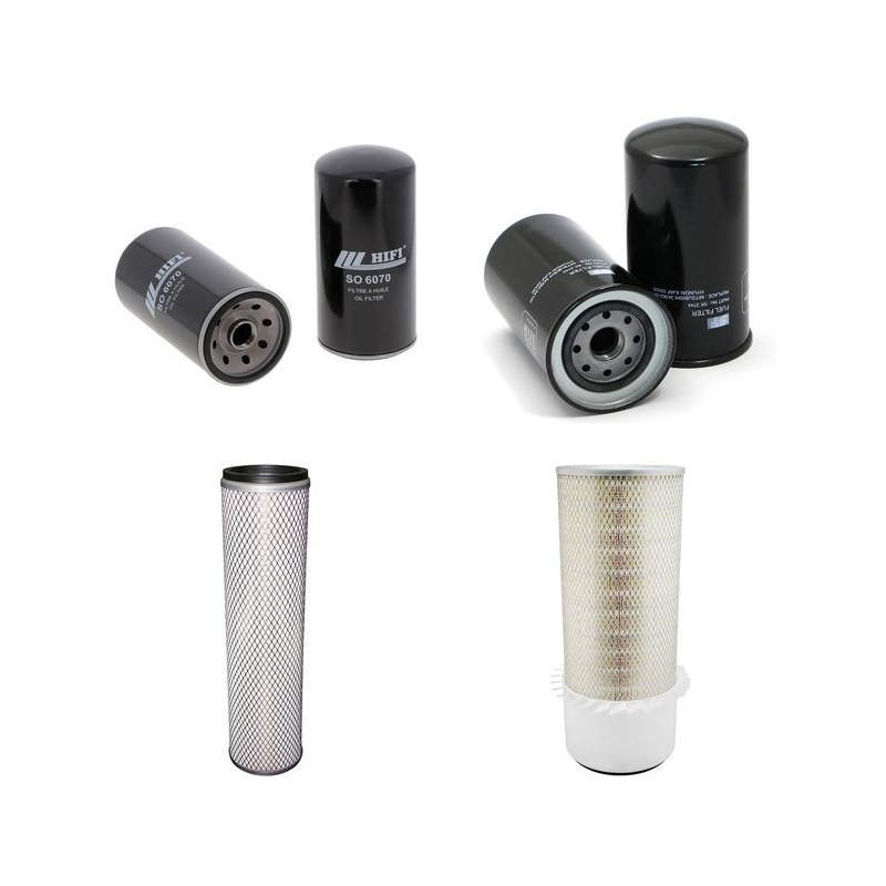 HYUNDAI R 110-7A Filter Service Kit Air Oil Fuel Filters w/Mitsubishi DO4FD-TAATIII Eng.     72KW