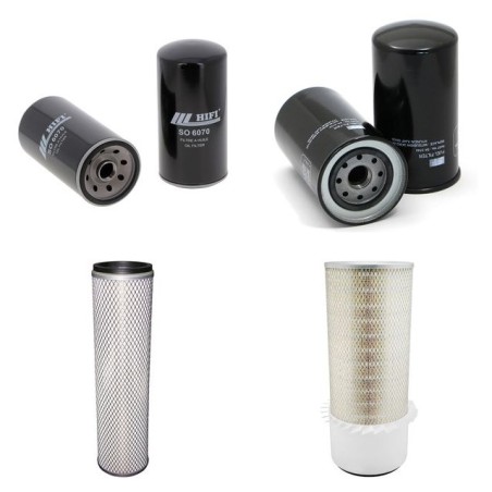 Filter Kit for Hyundai R110-7A Air Oil Fuel Filters with Mitsubishi DO4FD-TAATIII Engine 72KW
