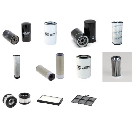 HYUNDAI R 140 LC-9 Filter Service Kit w/Mitsubishi D04Fg-Taa Eng. HP 119CH